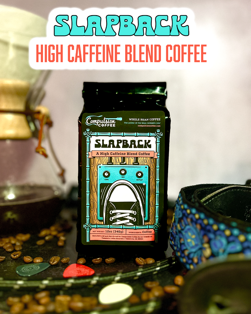 Slapback, High Caffeine Coffee Blend, Compulsion Coffee, compulsioncoffee.com