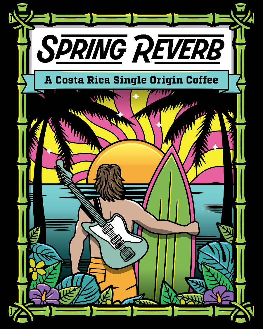 Spring Reverb, Costa Rica Single Origin Coffee, Compulsion Coffee, compulsioncoffee.com